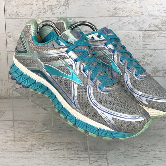 Brooks Adrenaline GTS 16 ~ Women's Size 9.5 B Sixteenth Edition Teal Grey Mint - Picture 5 of 10